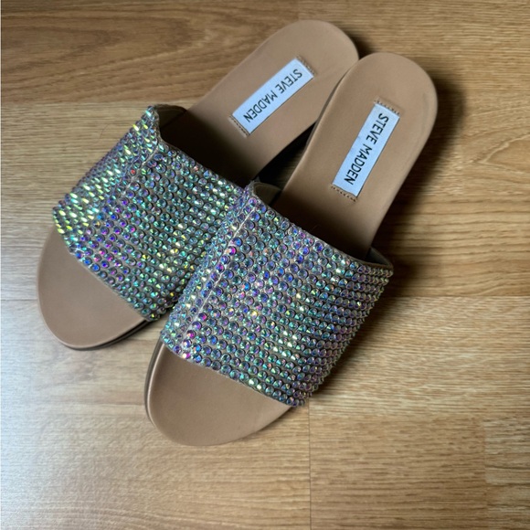 Steve Madden Multicolor Rhinestone Sandals - Picture 1 of 5